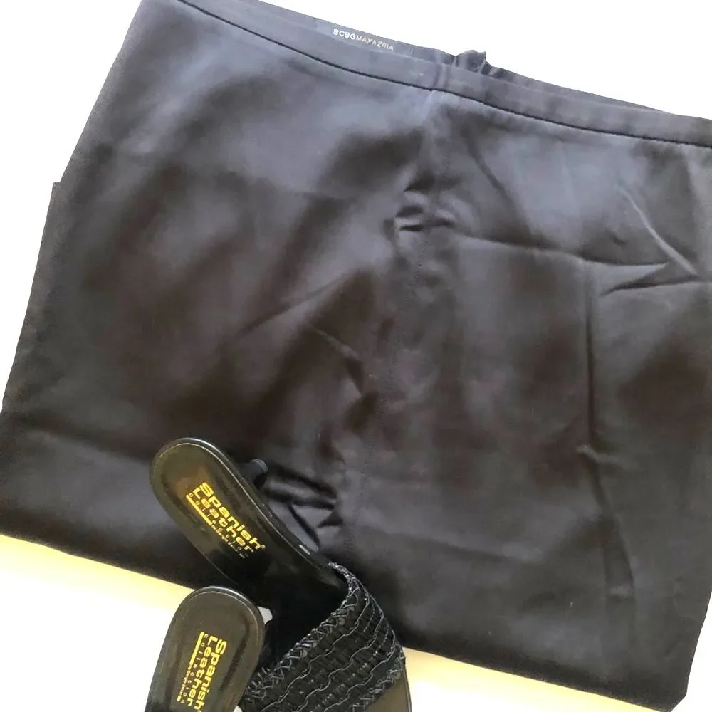 [BCBG MaxAzria] Black Lined Straight Skirt Sz: 6 - Picture 9 of 9
